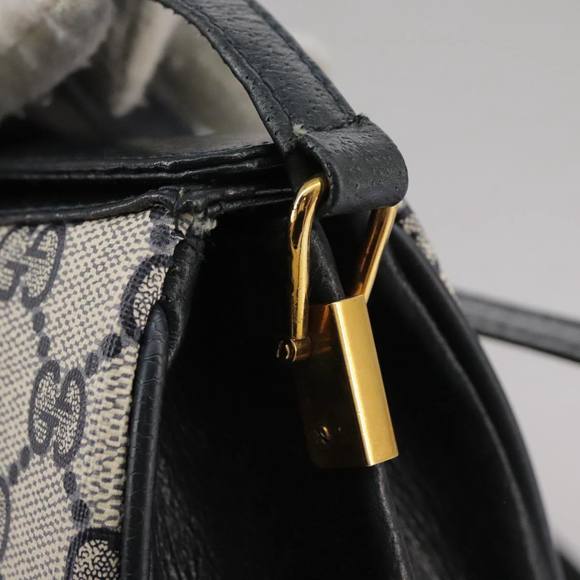 GUCCI GG Supreme Sherry Line Shoulder Bag PVC Red Navy 72 02 024 Auth 111172 - Picture 9 of 16